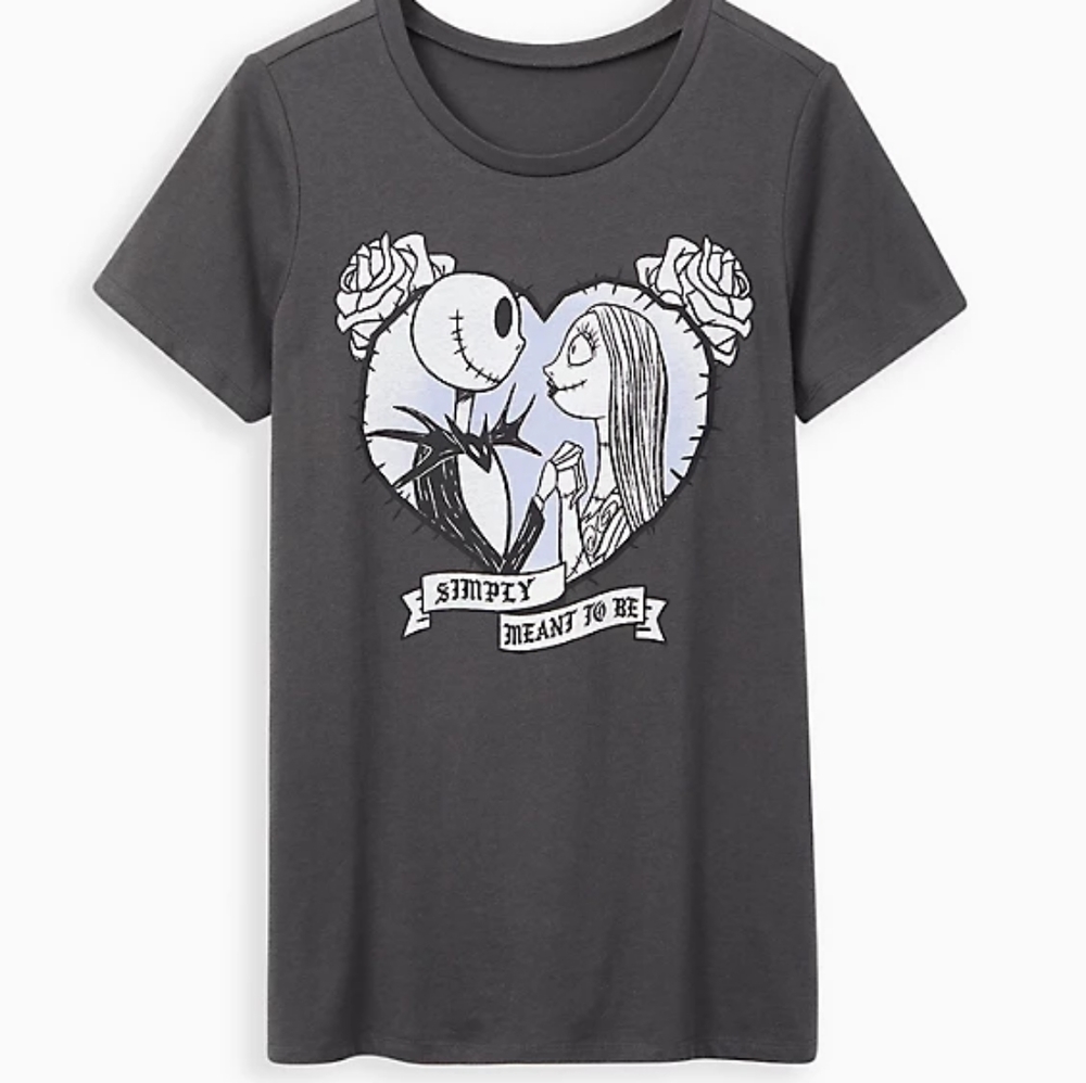 Nwt torrid nightmare before christmas meant to be tshirt size 0 (large)